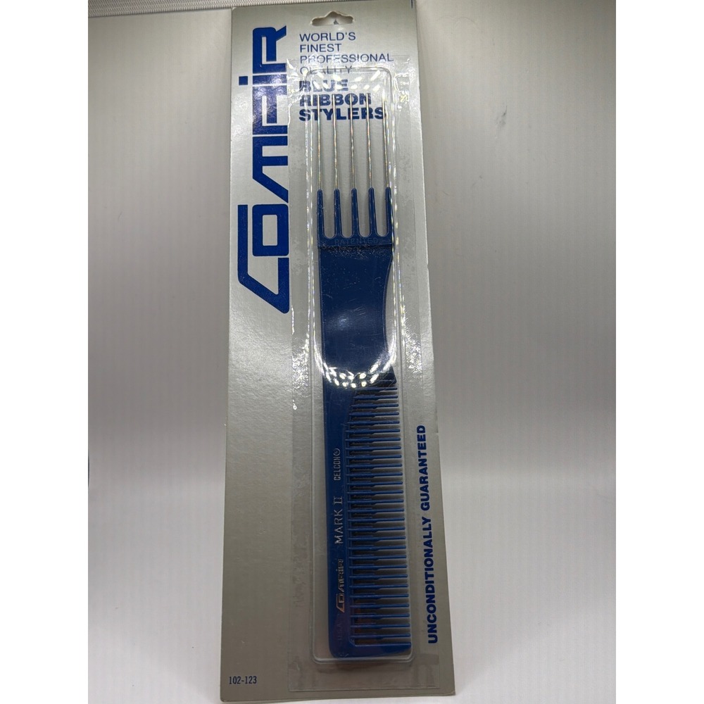 Comair Blue Ribbon Stylers Mark II Celcon Comb Blue Metal Lift Pick 102-123